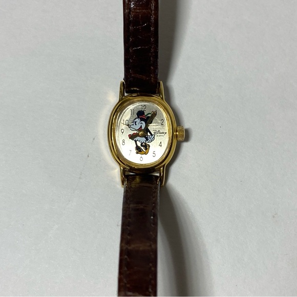 Minnie Mouse Disney Time Works Tiny Oval Wrist Watch for Her - Picture 4 of 10